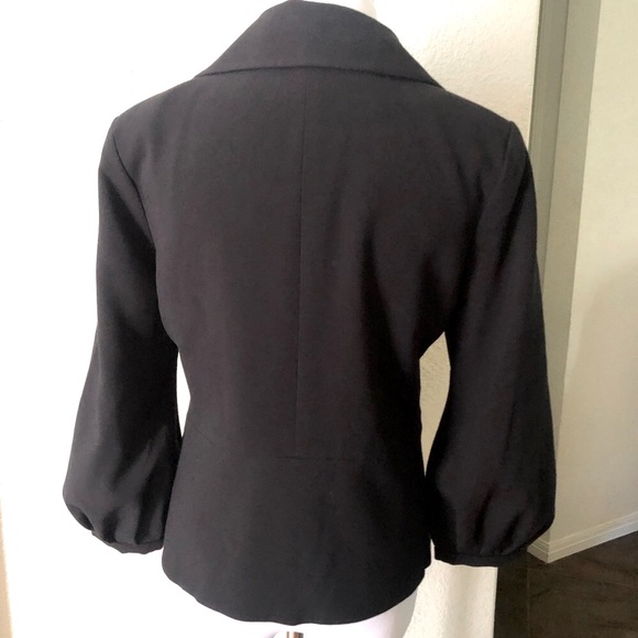 CAbi Jacket Black Abbott Peplum Career 3027 Sz 4 - Picture 5 of 8